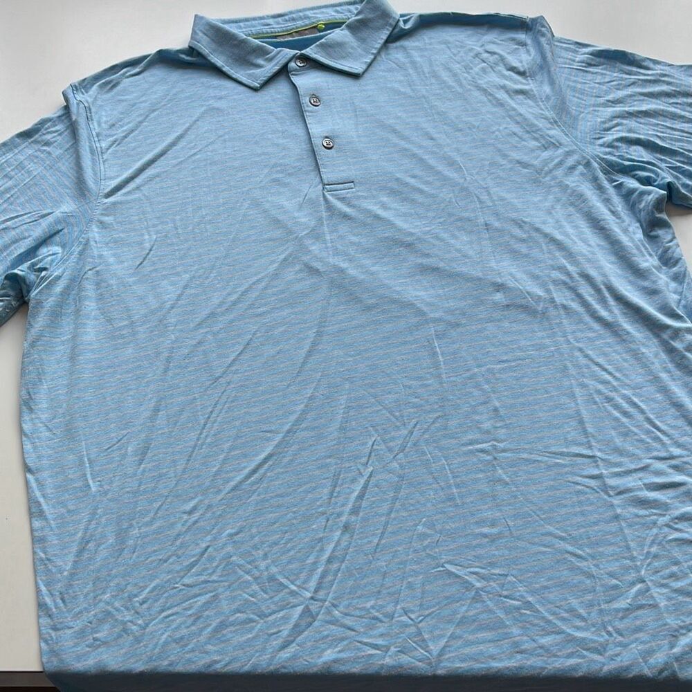 Tasc Striped Performance Polo Modal/Poly/Elastane Mens XXL